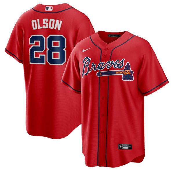 Matt Olson Atlanta Braves red jersey