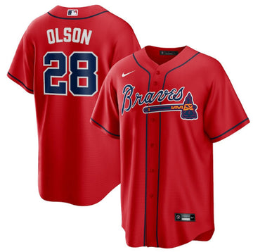 Matt Olson Atlanta Braves red jersey