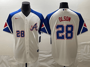 Matt Olson Atlanta Braves white City Connect jersey