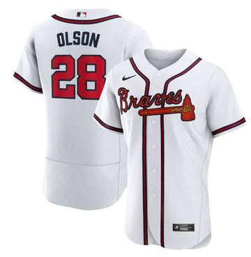 Matt Olson Atlanta Braves white jersey
