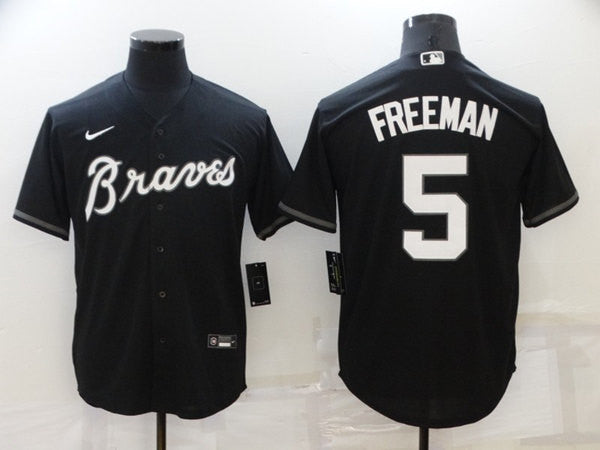 Freddie Freeman Atlanta Braves black jersey