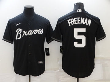 Freddie Freeman Atlanta Braves black jersey