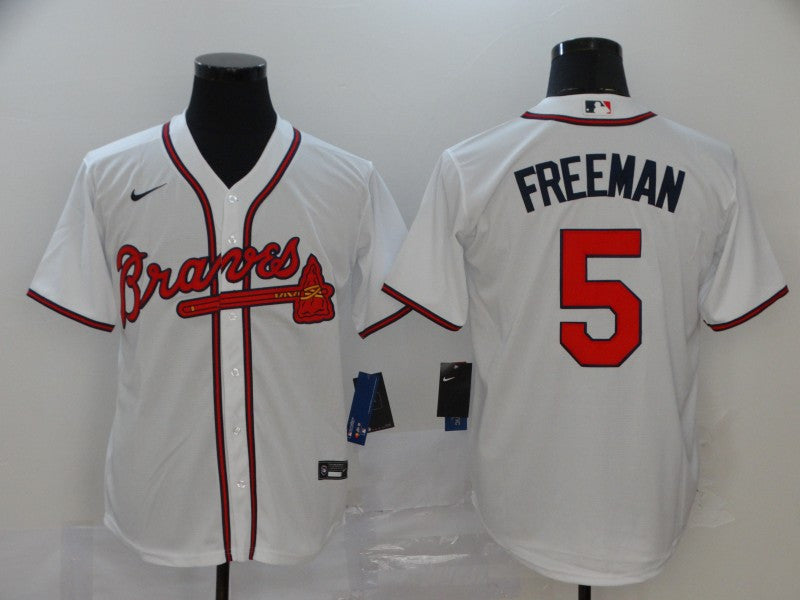 Freddie Freeman Atlanta Braves white jersey