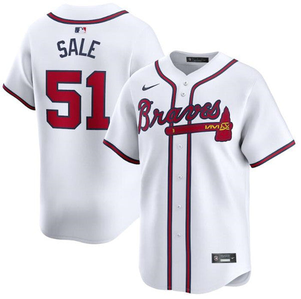 Chris Sale Atlanta Braves white Limited jersey