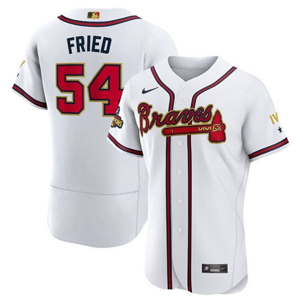 Max Fried Atlanta Braves white jersey