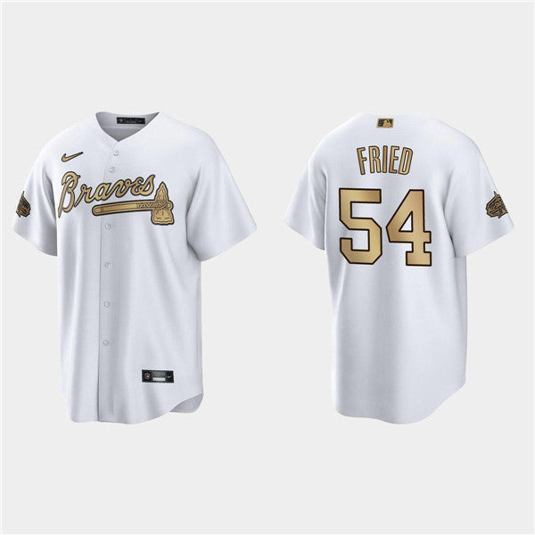 Max Fried Atlanta Braves white All-Star jersey