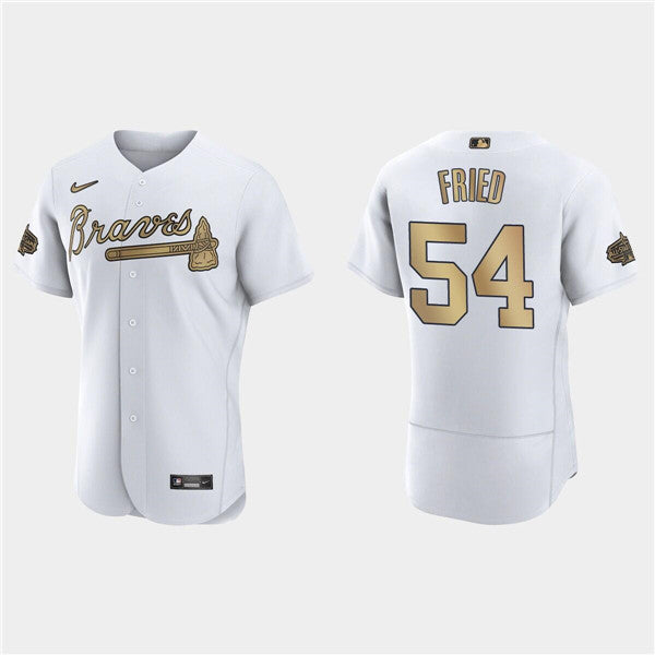 Max Fried Atlanta Braves white All-Star jersey
