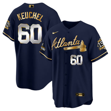 Dallas Keuchel Atlanta Braves navy jersey