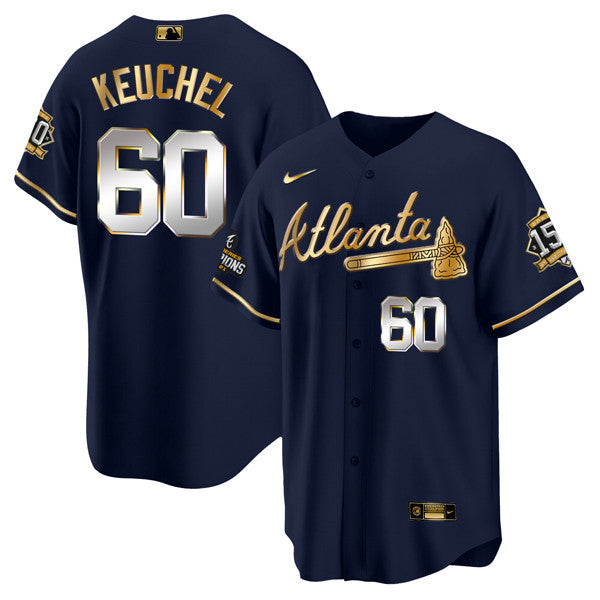 Dallas Keuchel Atlanta Braves navy jersey