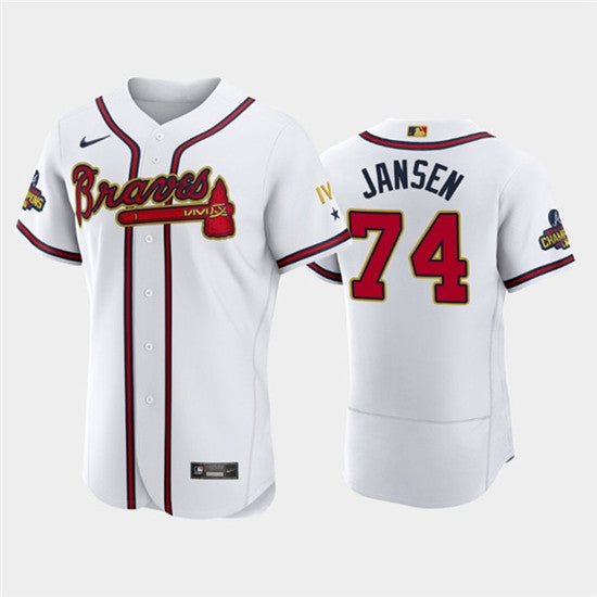 Kenley Jansen Atlanta Braves white jersey
