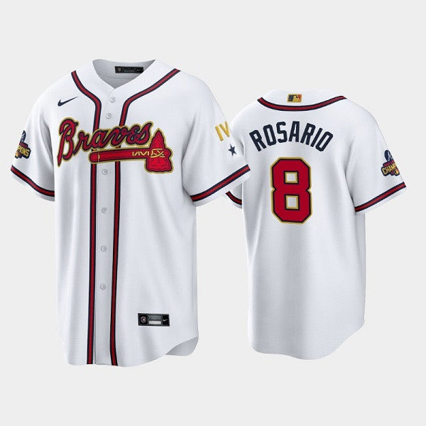Eddie Rosario Atlanta Braves white jersey
