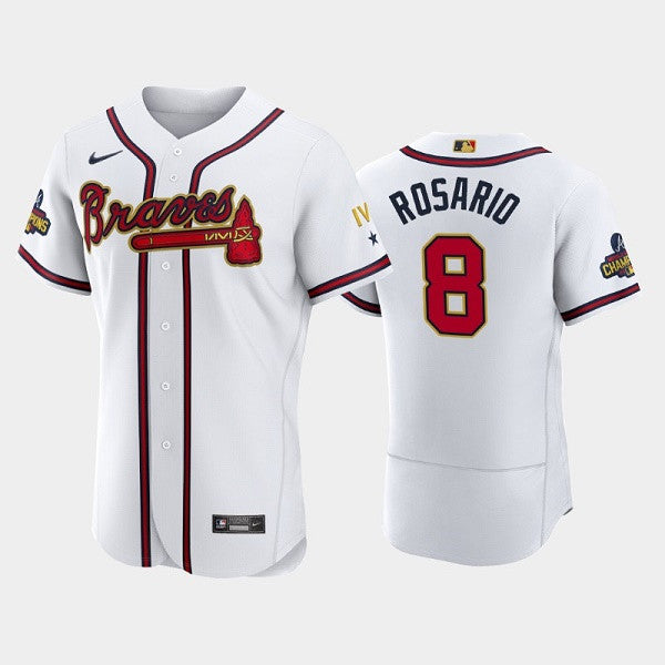 Eddie Rosario Atlanta Braves white jersey