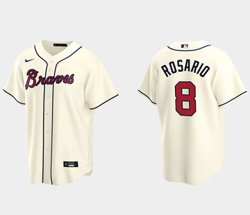 Eddie Rosario Atlanta Braves cream jersey