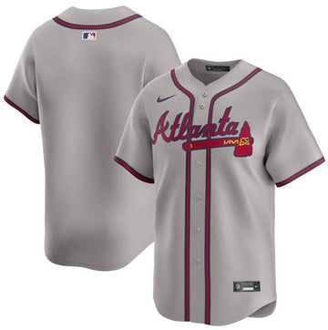 Custom Atlanta Braves gray Limited jersey