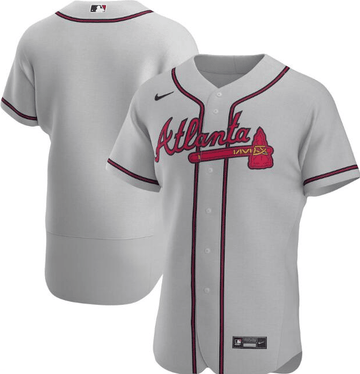 Custom Atlanta Braves grey jersey