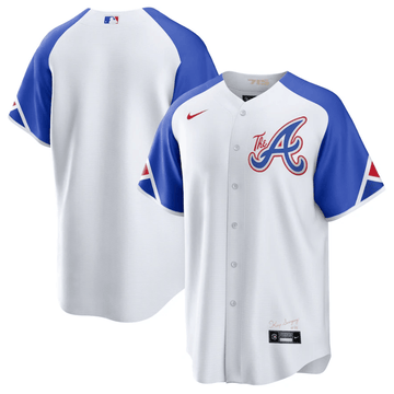 Custom Atlanta Braves white City Connect jersey