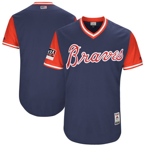 Majestic Atlanta Braves navy Authentic jersey