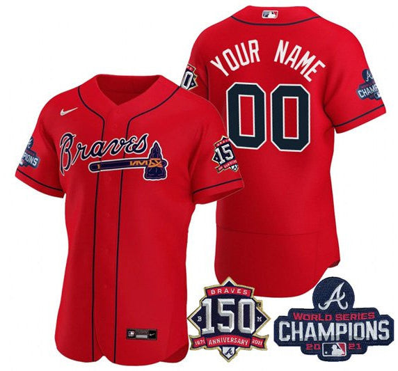 Atlanta Braves red jersey