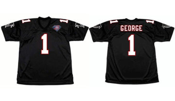 Jeff George Atlanta Falcons black Throwback jersey