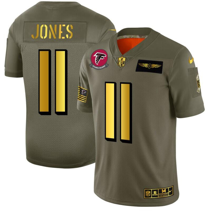 Julio Jones Atlanta Falcons olive Salute To Service jersey