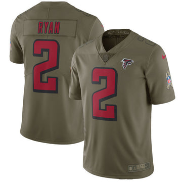 Matt Ryan Atlanta Falcons olive Salute To Service jersey