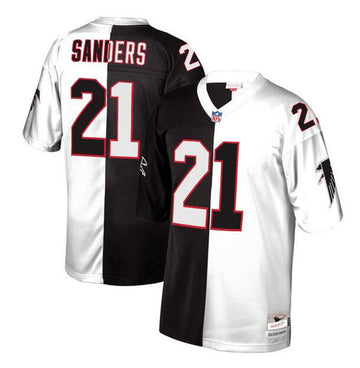 Deion Sanders Atlanta Falcons black Split jersey