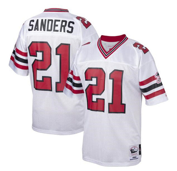 Deion Sanders Atlanta Falcons white jersey