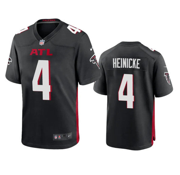 Taylor Heinicke New Atlanta Falcons black Game jersey