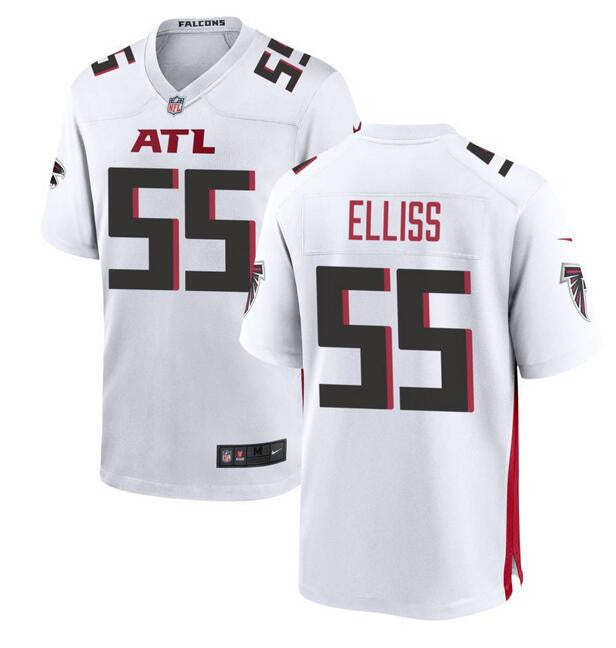 Kaden Elliss Atlanta Falcons white Game jersey