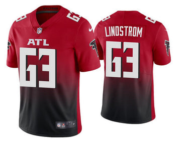 Chris Lindstrom Atlanta Falcons red Vapor jersey