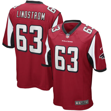 Chris Lindstrom Atlanta Falcons red Game jersey