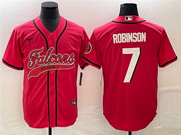 Bijan Robinson Atlanta Falcons red jersey