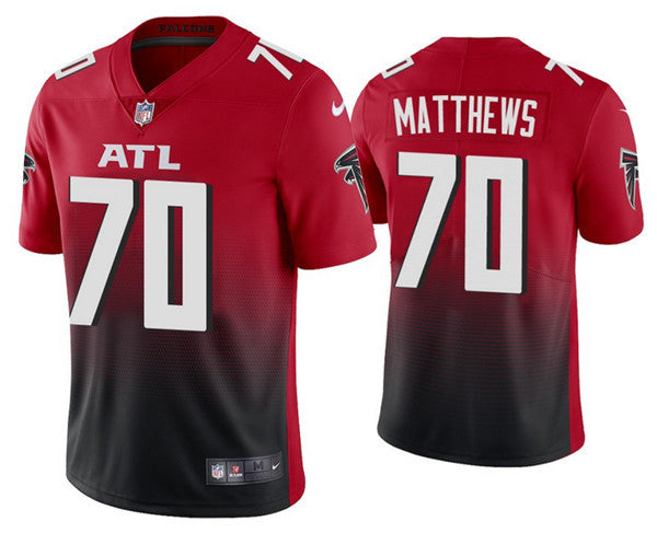 Jake Matthews Atlanta Falcons red Vapor jersey
