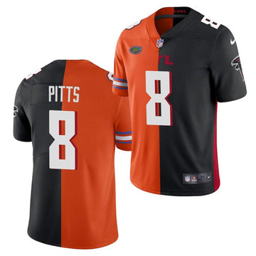 Kyle Pitts Atlanta Falcons orange Split jersey