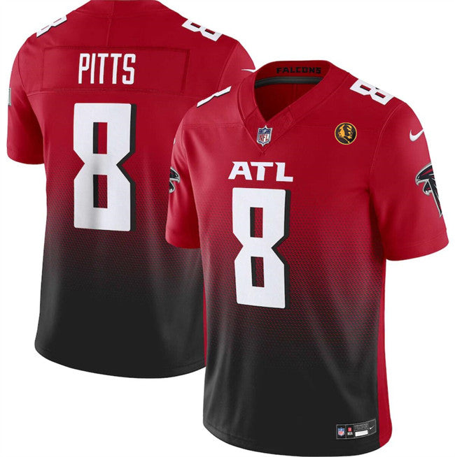 Kyle Pitts Atlanta Falcons red Vapor jersey