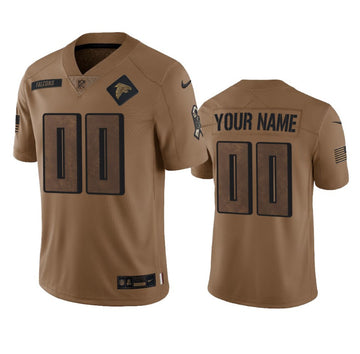Custom Atlanta Falcons brown Limited jersey