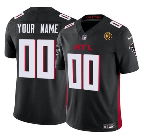 Custom Atlanta Falcons black Vapor jersey