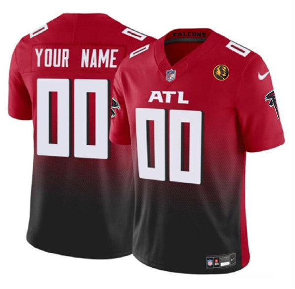 Custom Atlanta Falcons red Vapor jersey