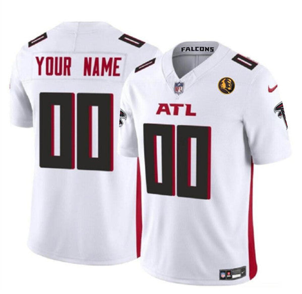 Custom Atlanta Falcons white Vapor jersey