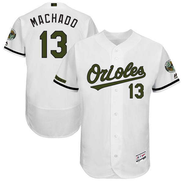 Manny Machado Majestic Baltimore Orioles white Authentic jersey