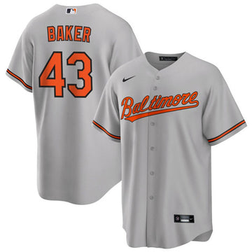 Bryan Baker Baltimore Orioles gray jersey