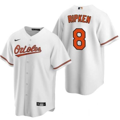 Cal Ripken Jr Baltimore Orioles white jersey