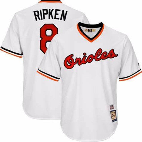 Cal Ripken Jr Baltimore Orioles white jersey