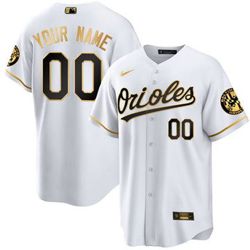 Custom Baltimore Orioles gold jersey