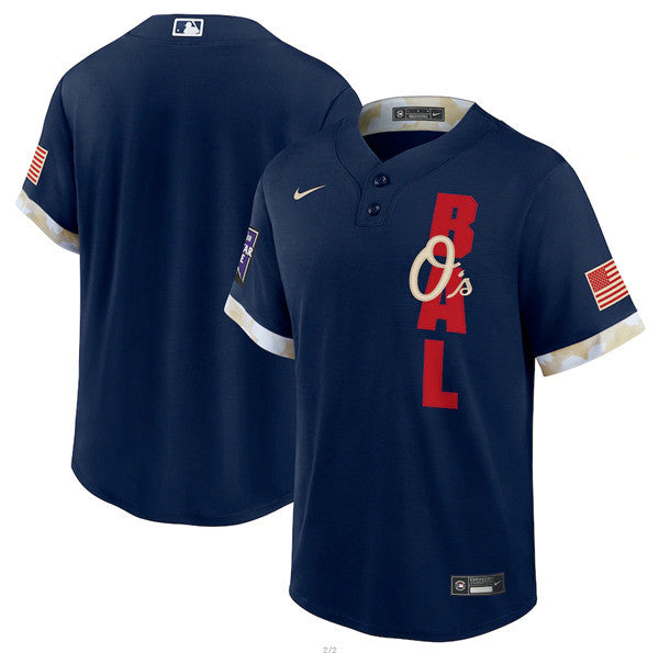 Custom Baltimore Orioles navy All-Star jersey