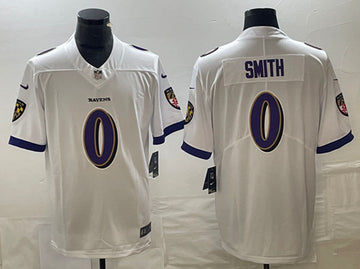 Roquan Smith Baltimore Ravens white Vapor jersey