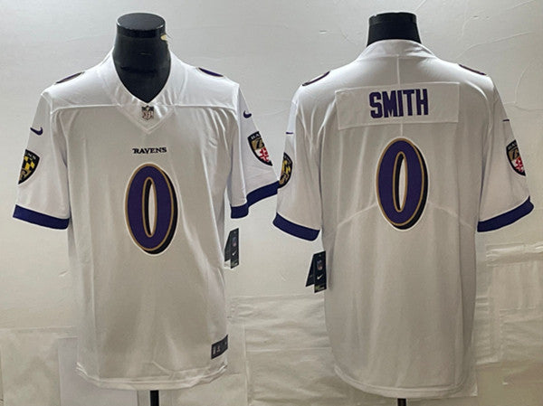 Roquan Smith Baltimore Ravens white Vapor jersey