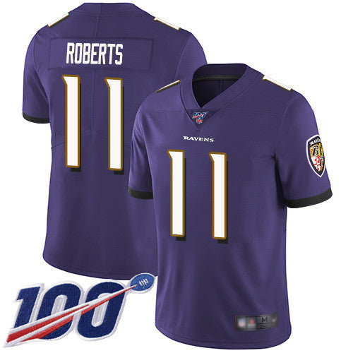 Seth Roberts Baltimore Ravens purple Limited jersey