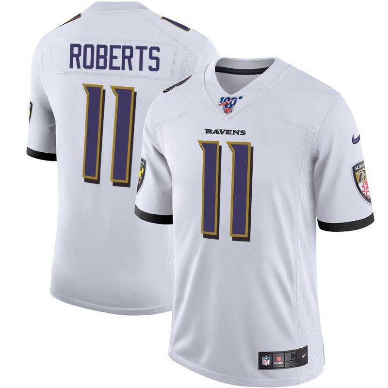 Seth Roberts Baltimore Ravens white Limited jersey