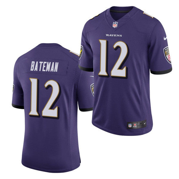 Rashod Bateman Baltimore Ravens purple Vapor jersey